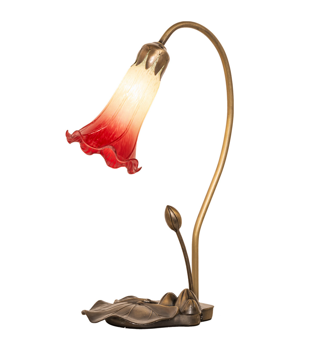 Meyda Tiffany Lighting 251562 Seafoam/Cranberry One Light Mini Lamp Lamp Copper/Antique/Verde