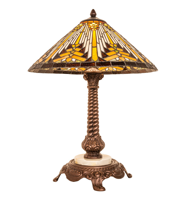 Meyda Tiffany Lighting 251938 Nuevo Ii Cone One Light Table Lamp Lamp Bronze / Dark