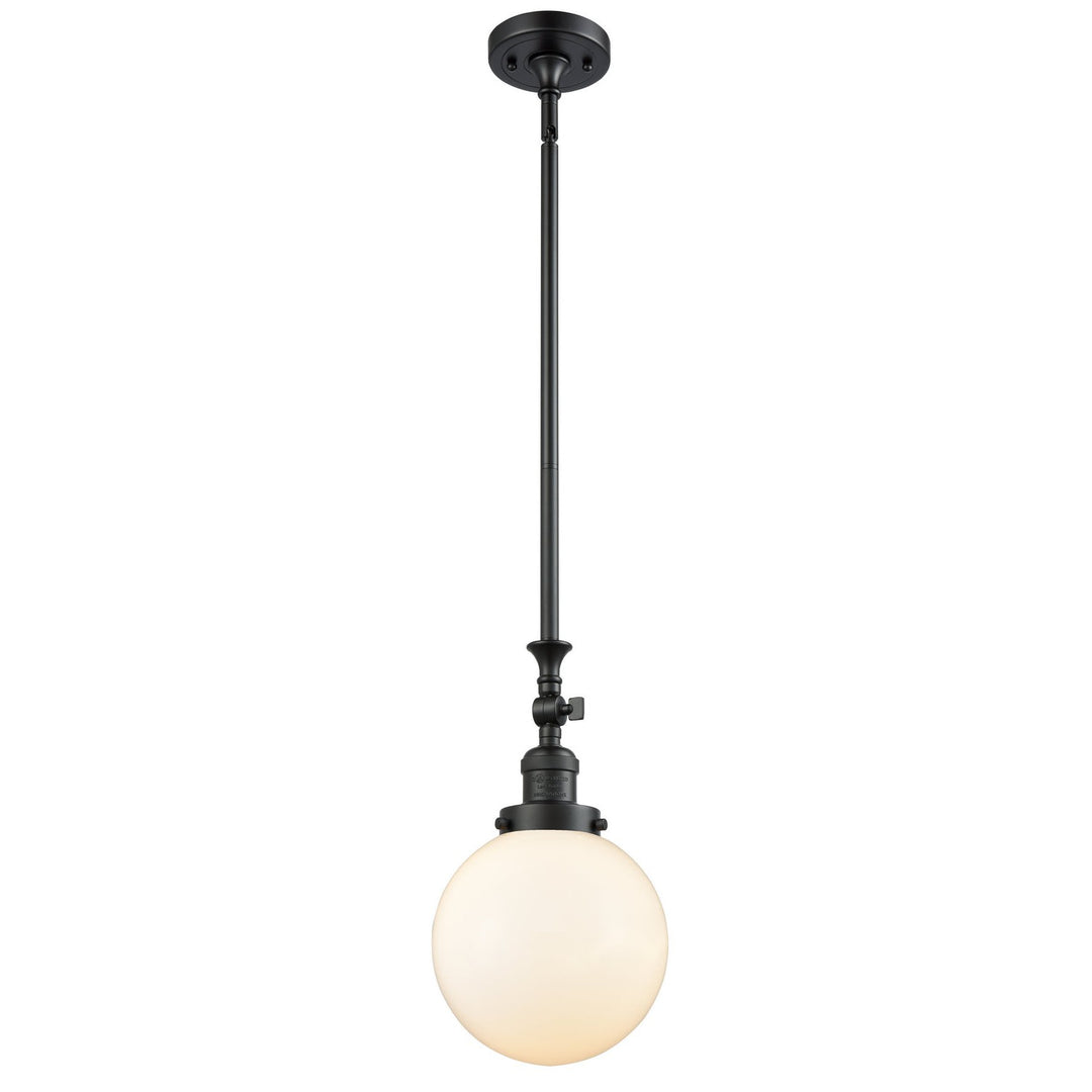 Innovations Franklin Restoration 206-BK-G201-8-LED Pendant Light - Matte Black