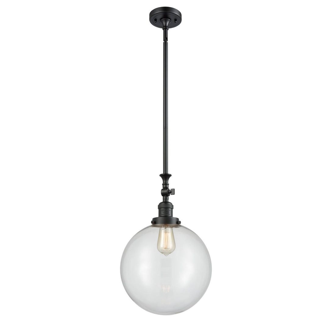 Innovations Franklin Restoration 206-BK-G202-12-LED Pendant Light - Matte Black