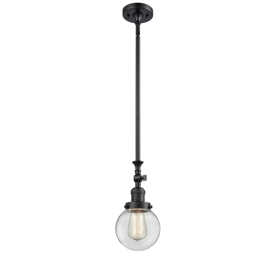 Innovations Franklin Restoration 206-BK-G202-6-LED Pendant Light - Matte Black