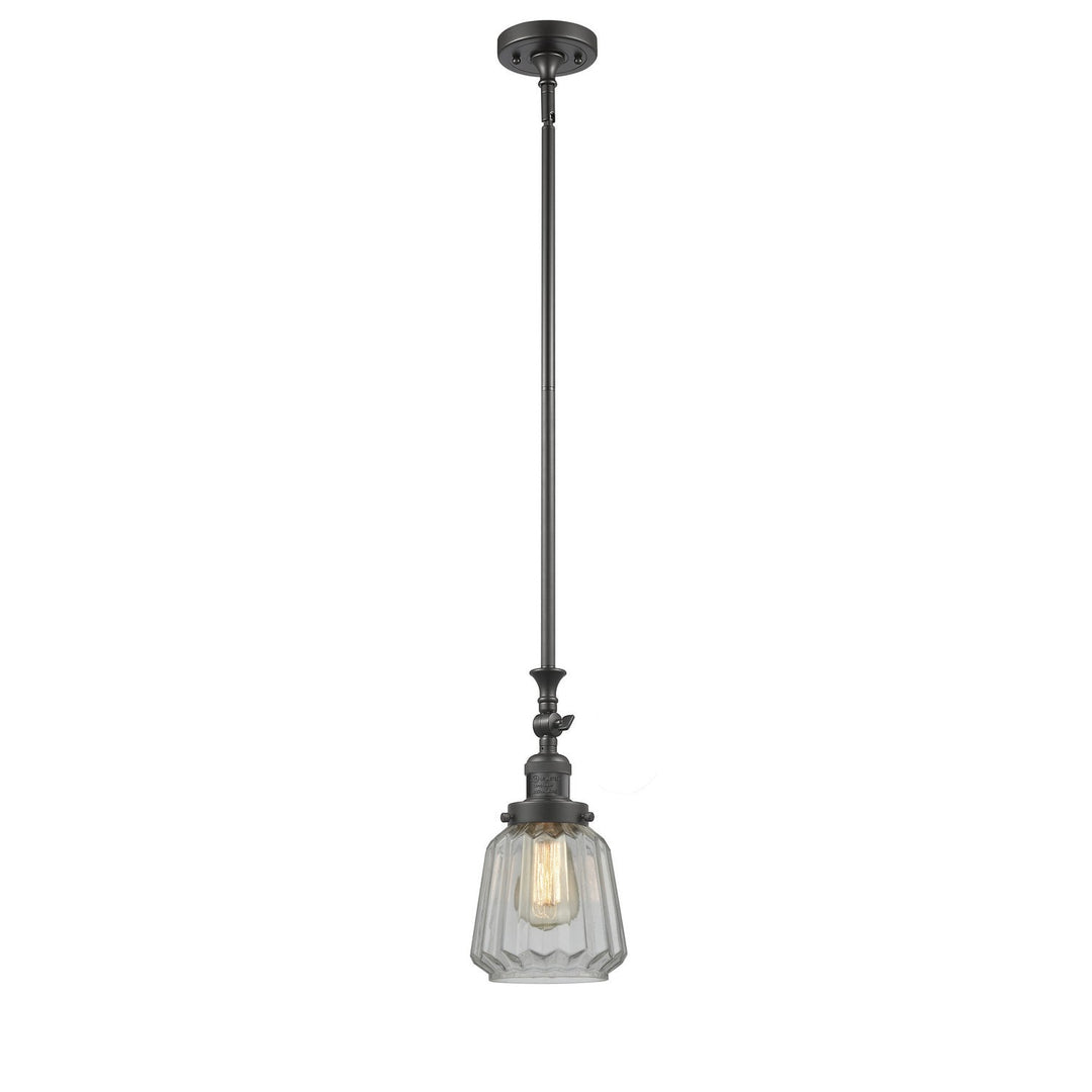 Innovations Franklin Restoration 206-OB-G142-LED Pendant Light - Oil Rubbed Bronze