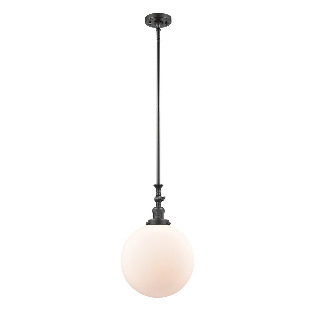 Innovations Franklin Restoration 206-OB-G201-12 Pendant Light - Oil Rubbed Bronze