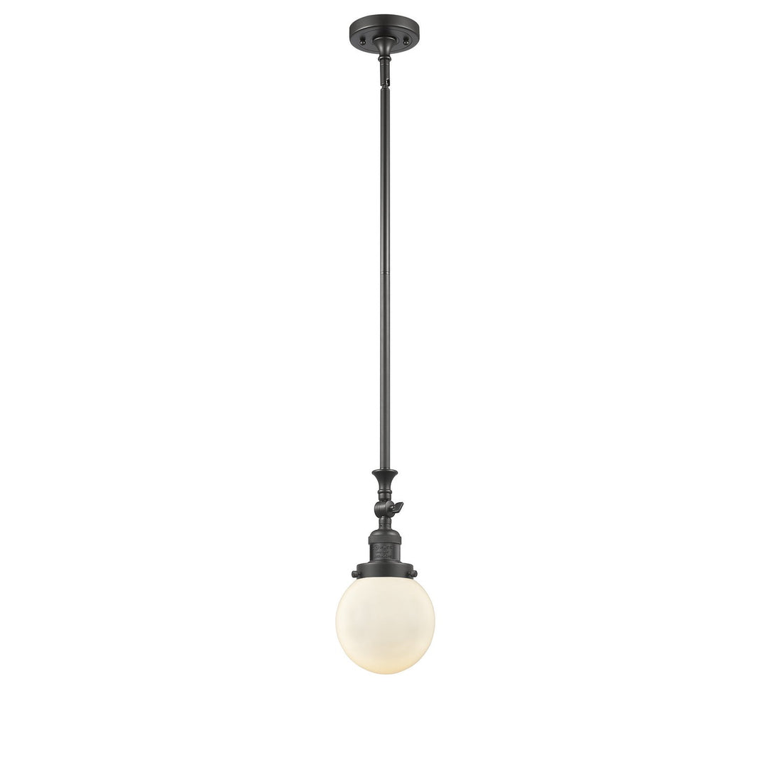 Innovations Franklin Restoration 206-OB-G201-6-LED Pendant Light - Oil Rubbed Bronze