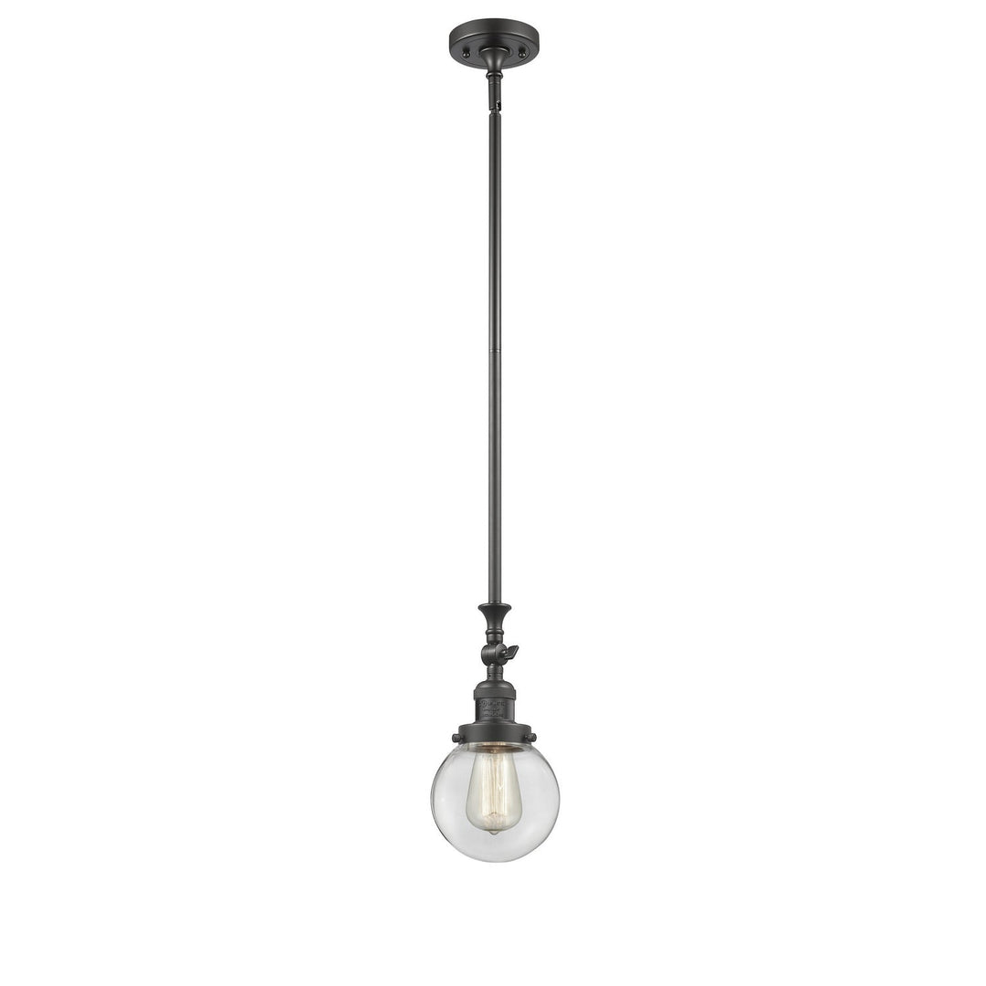 Innovations Franklin Restoration 206-OB-G202-6-LED Pendant Light - Oil Rubbed Bronze