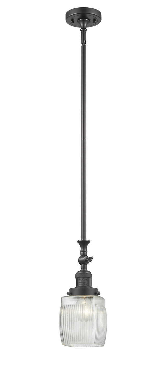 Innovations Franklin Restoration 206-OB-G302-LED Pendant Light - Oil Rubbed Bronze