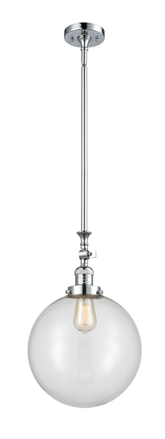 Innovations Franklin Restoration 206-PC-G202-12-LED Pendant Light - Polished Chrome