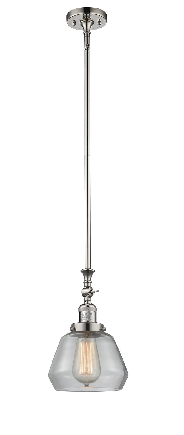 Innovations Franklin Restoration 206-PN-G172-LED Pendant Light - Polished Nickel