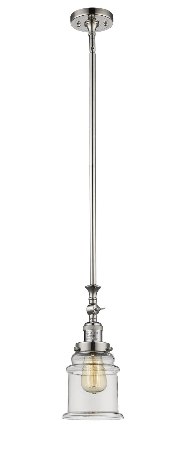 Innovations Franklin Restoration 206-PN-G182-LED Pendant Light - Polished Nickel