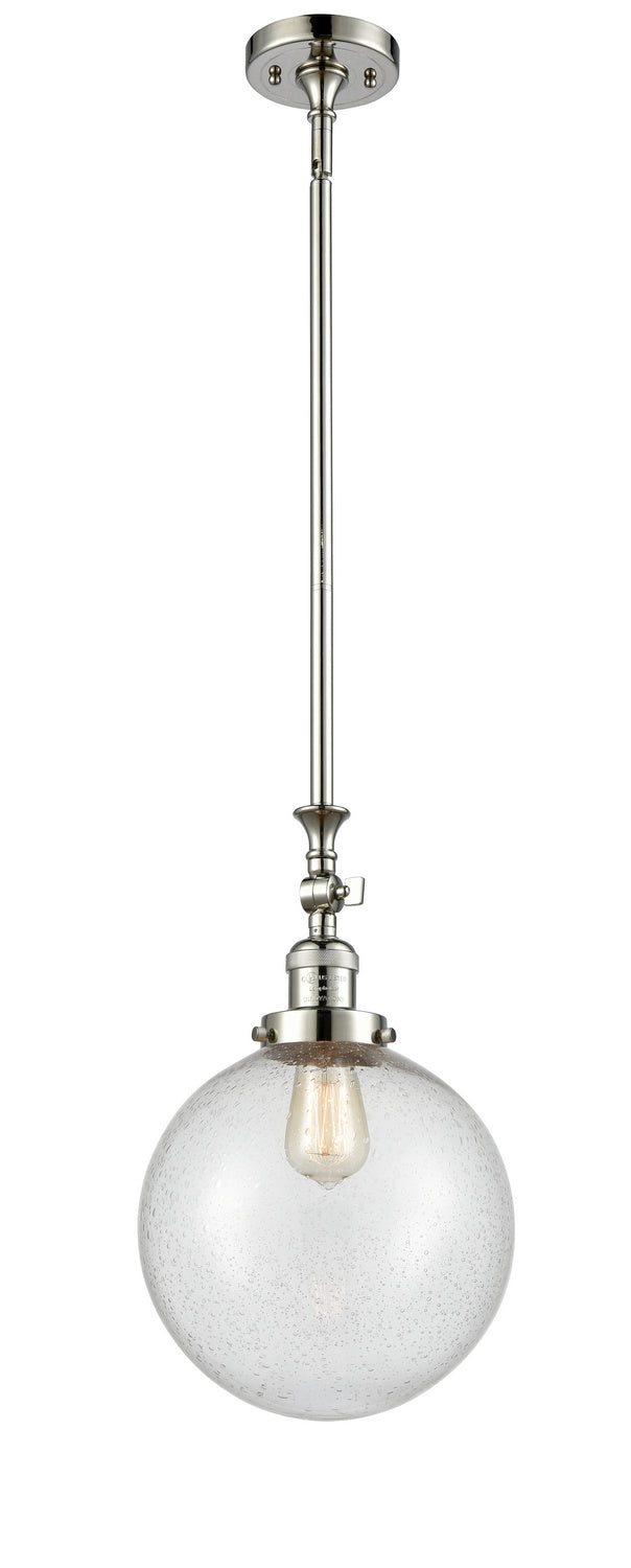 Innovations Franklin Restoration 206-PN-G204-10-LED Pendant Light - Polished Nickel