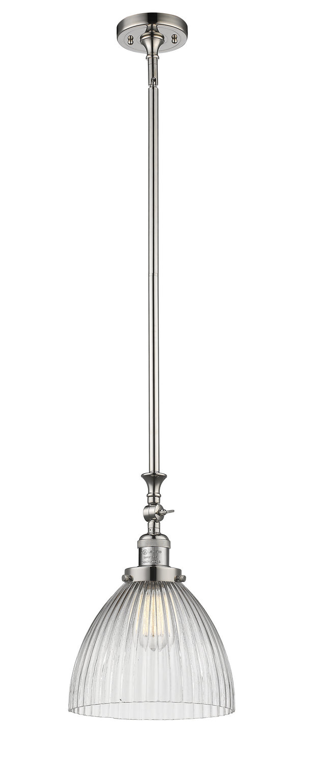 Innovations Franklin Restoration 206-PN-G222-LED Pendant Light - Polished Nickel