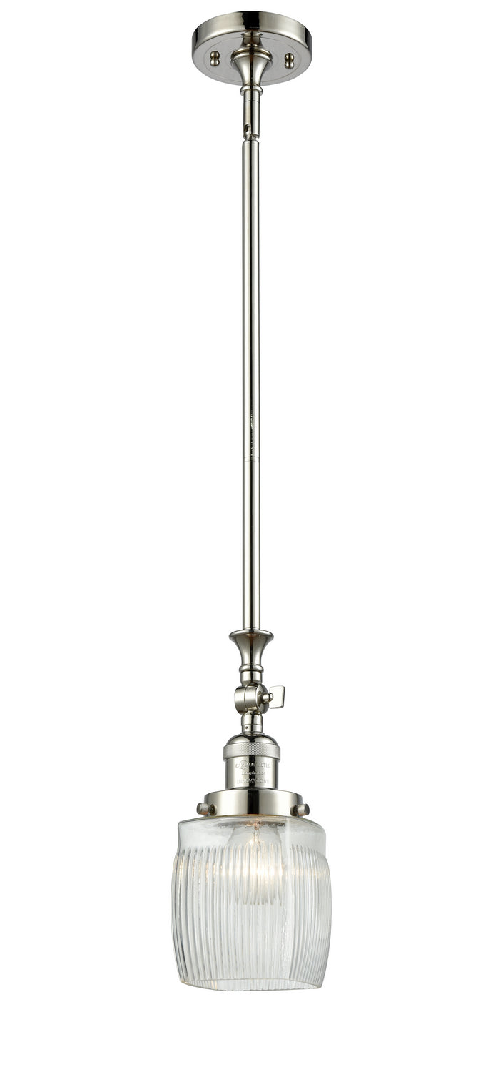 Innovations Franklin Restoration 206-PN-G302-LED Pendant Light - Polished Nickel