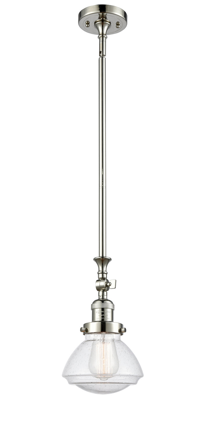 Innovations Franklin Restoration 206-PN-G324-LED Pendant Light - Polished Nickel