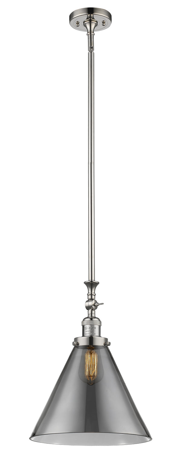 Innovations Franklin Restoration 206-PN-G43-L Pendant Light - Polished Nickel