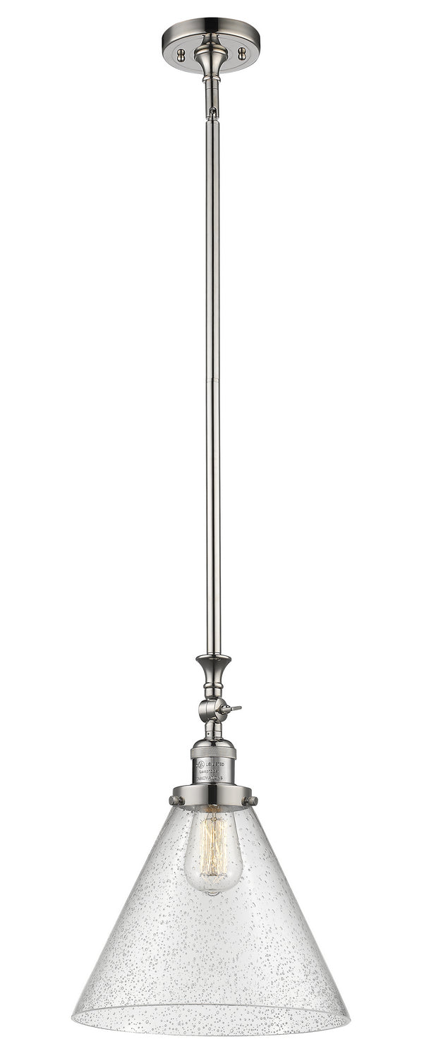 Innovations Franklin Restoration 206-PN-G44-L Pendant Light - Polished Nickel