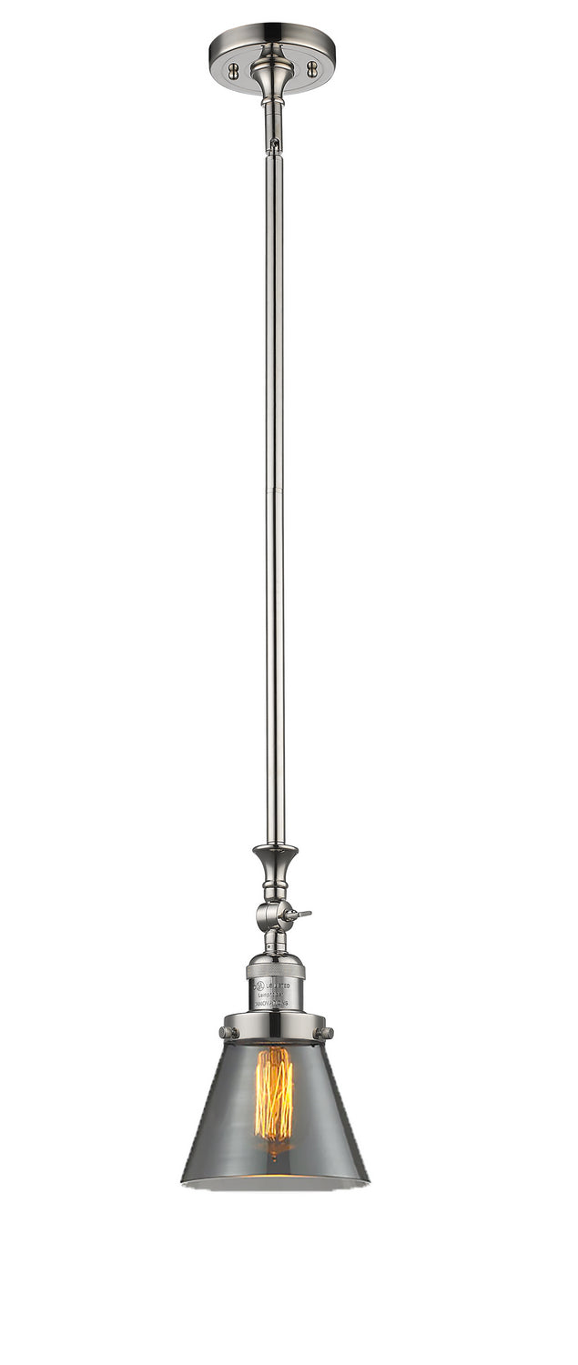 Innovations Franklin Restoration 206-PN-G63-LED Pendant Light - Polished Nickel