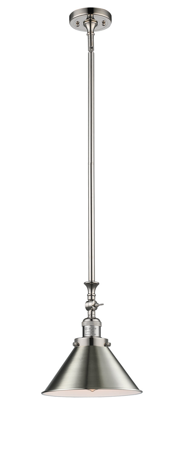 Innovations Franklin Restoration 206-PN-M10-PN-LED Pendant Light - Polished Nickel