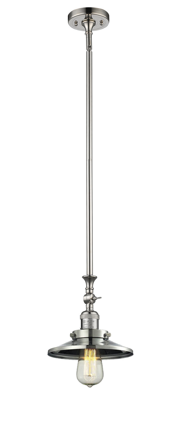 Innovations Franklin Restoration 206-PN-M1-LED Pendant Light - Polished Nickel