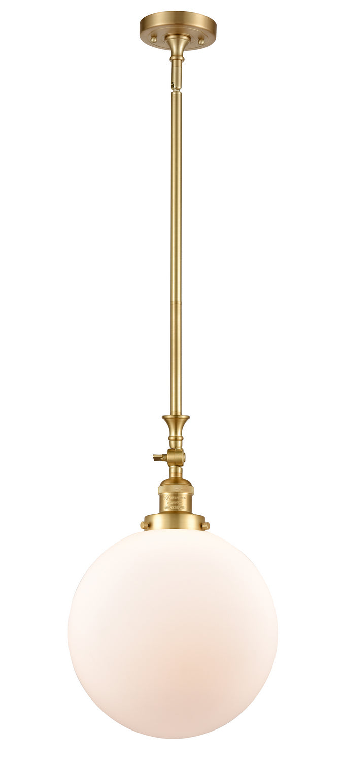 Innovations Franklin Restoration 206-SG-G201-12 Pendant Light - Satin Gold