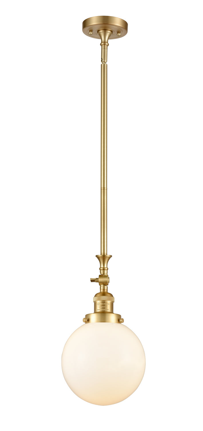 Innovations Franklin Restoration 206-SG-G201-8 Pendant Light - Satin Gold