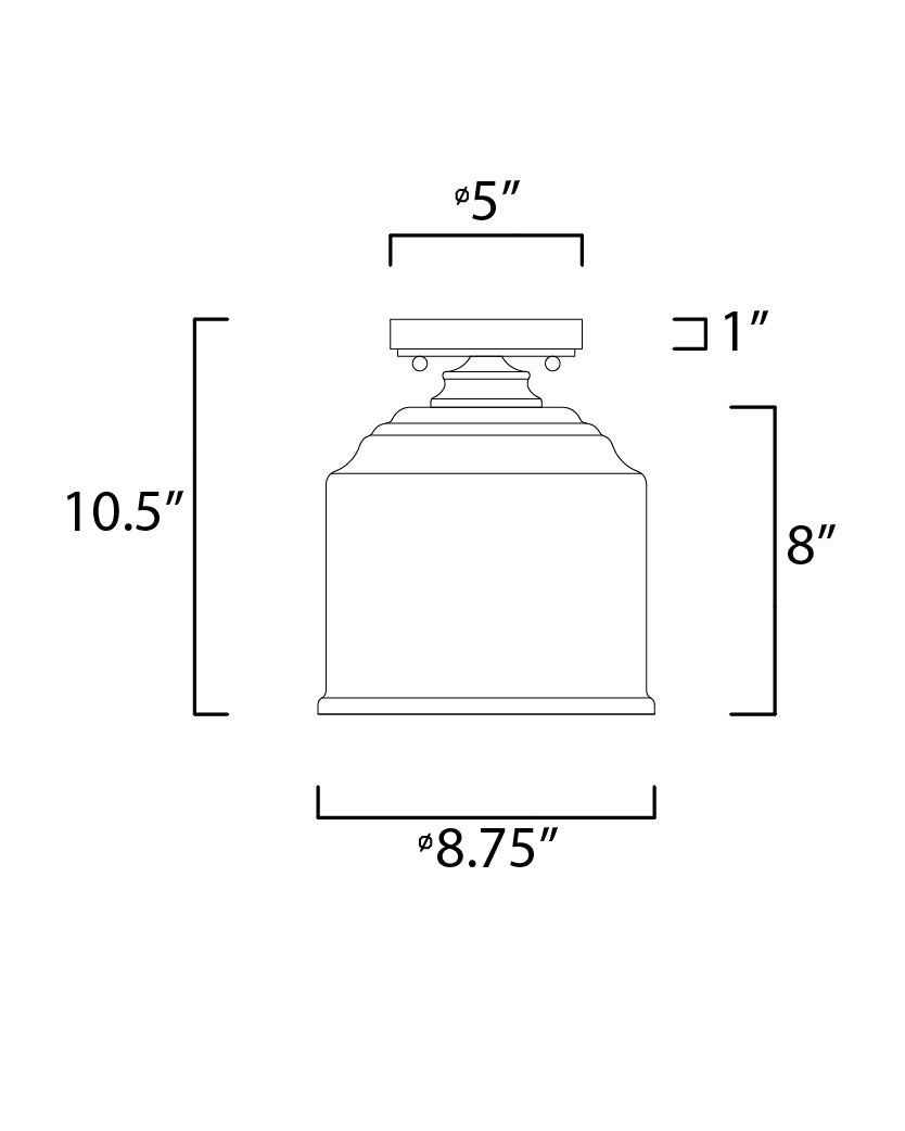 Maxim Acadia 12270CDSN Ceiling Light - Satin Nickel