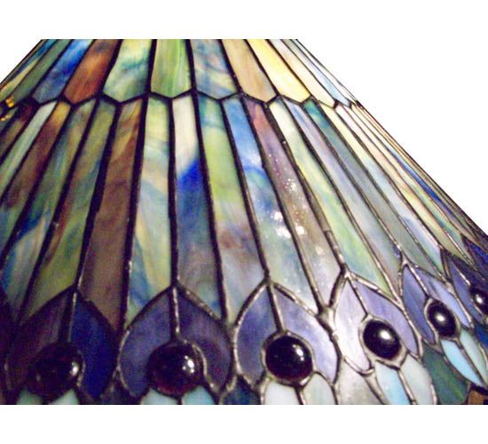 Meyda Tiffany Tiffany Jeweled Peacock 12271 Chandelier Light - Brushed Nickel