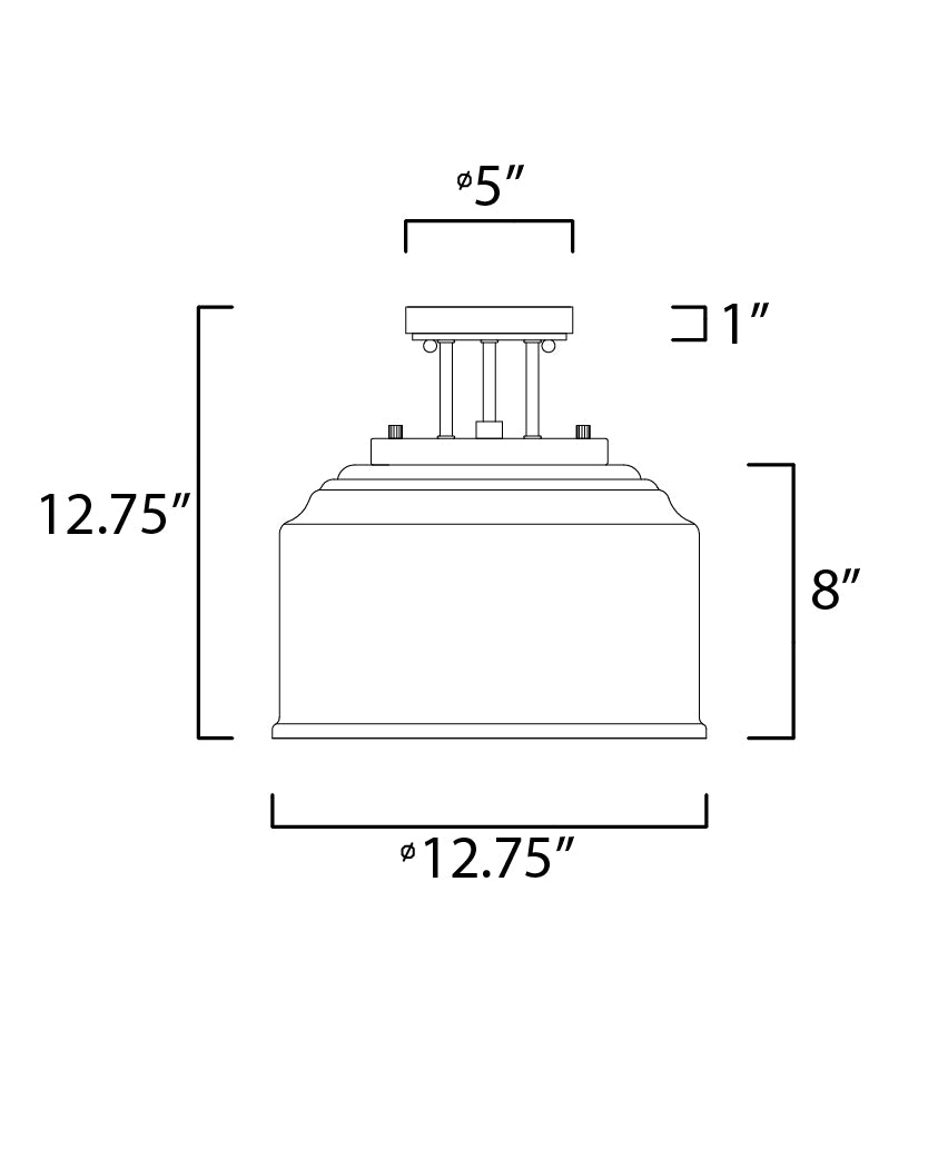 Maxim Acadia 12271CDHR Ceiling Light - Heritage