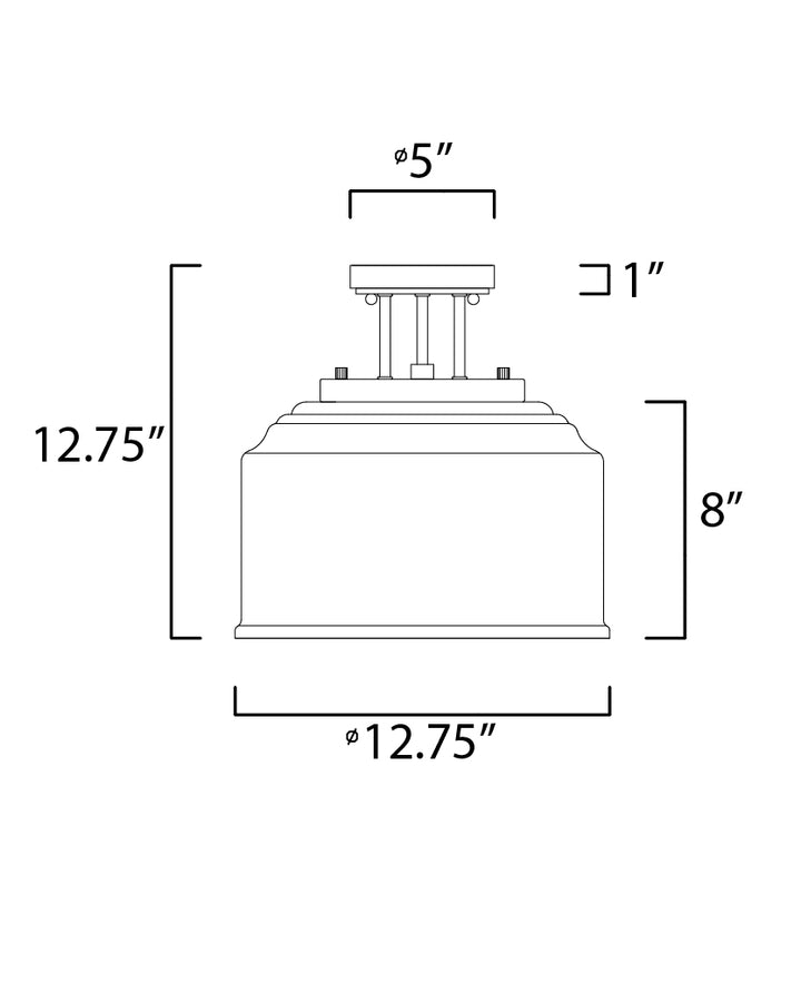 Maxim Acadia 12271CDSN Ceiling Light - Satin Nickel