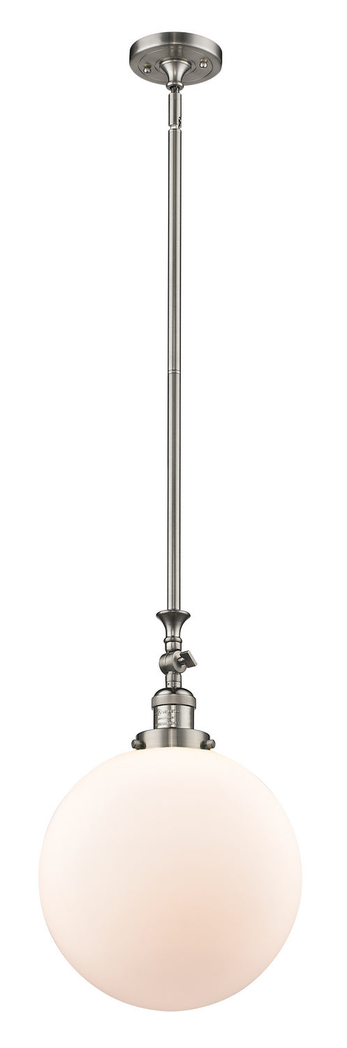 Innovations Franklin Restoration 206-SN-G201-12 Pendant Light - Brushed Satin Nickel