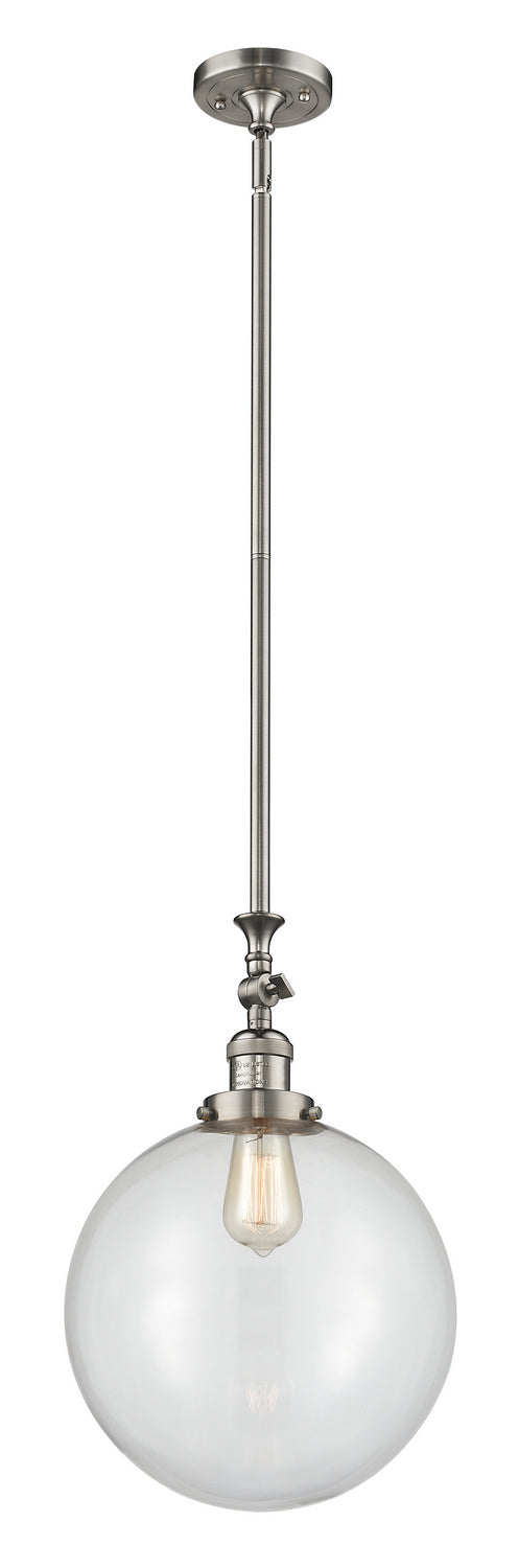 Innovations Franklin Restoration 206-SN-G202-12 Pendant Light - Brushed Satin Nickel