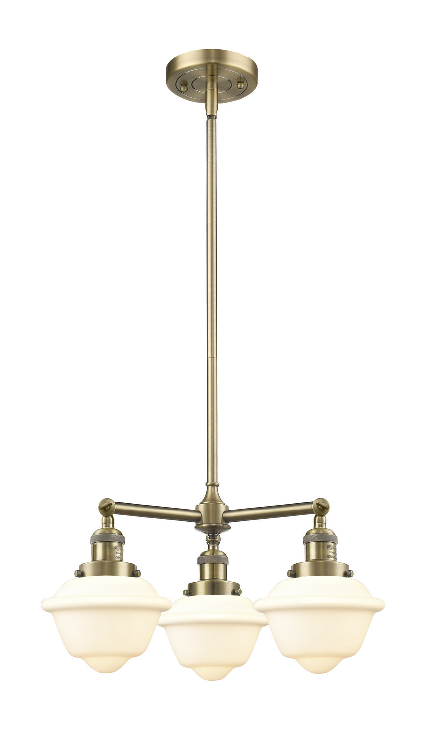 Innovations Franklin Restoration 207-AB-G531 Chandelier Light - Antique Brass