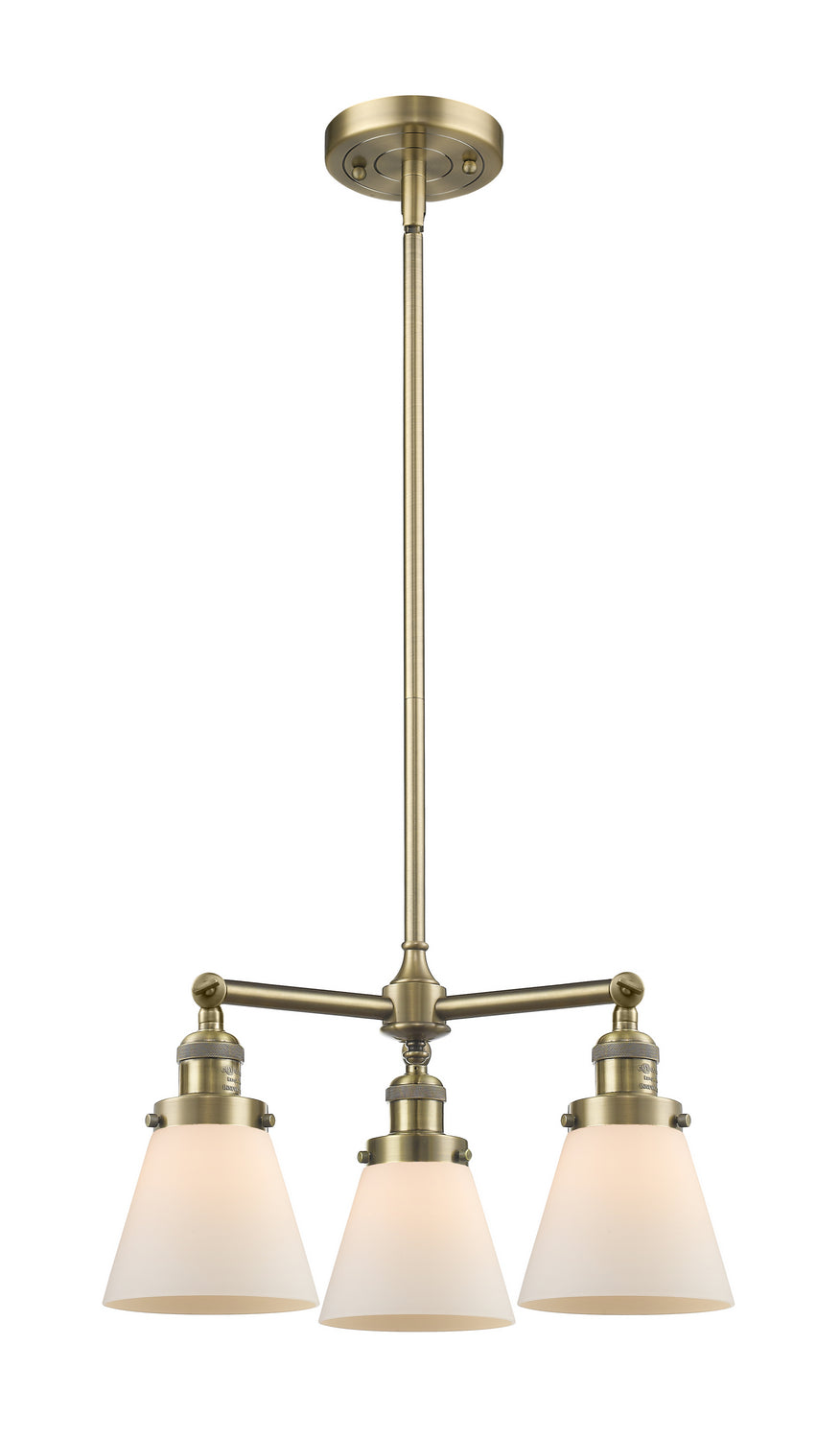 Innovations Franklin Restoration 207-AB-G61-LED Chandelier Light - Antique Brass