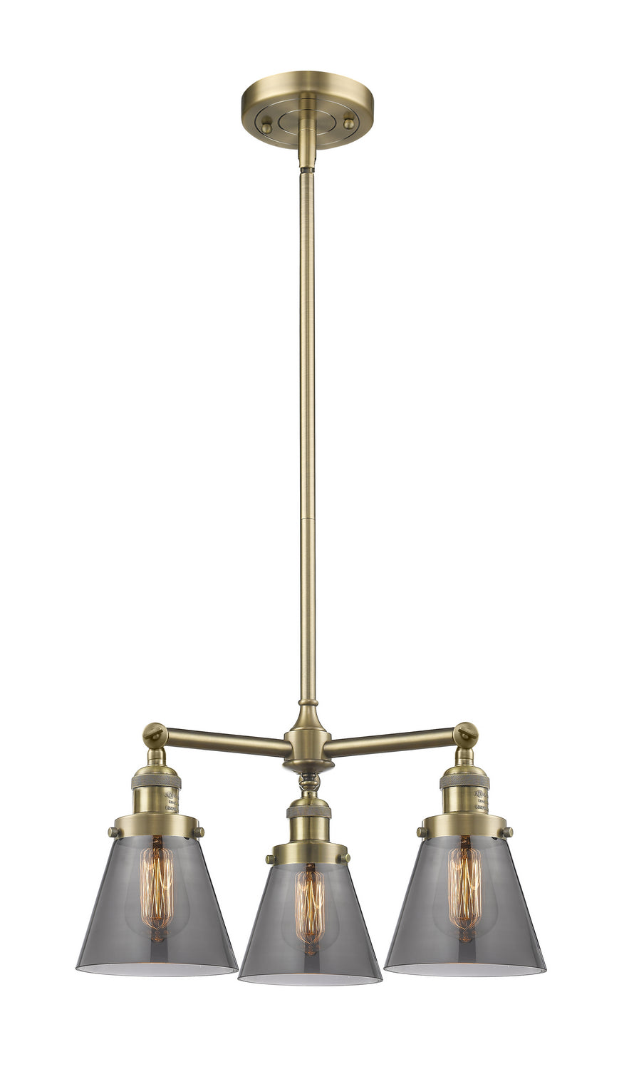 Innovations Franklin Restoration 207-AB-G63-LED Chandelier Light - Antique Brass