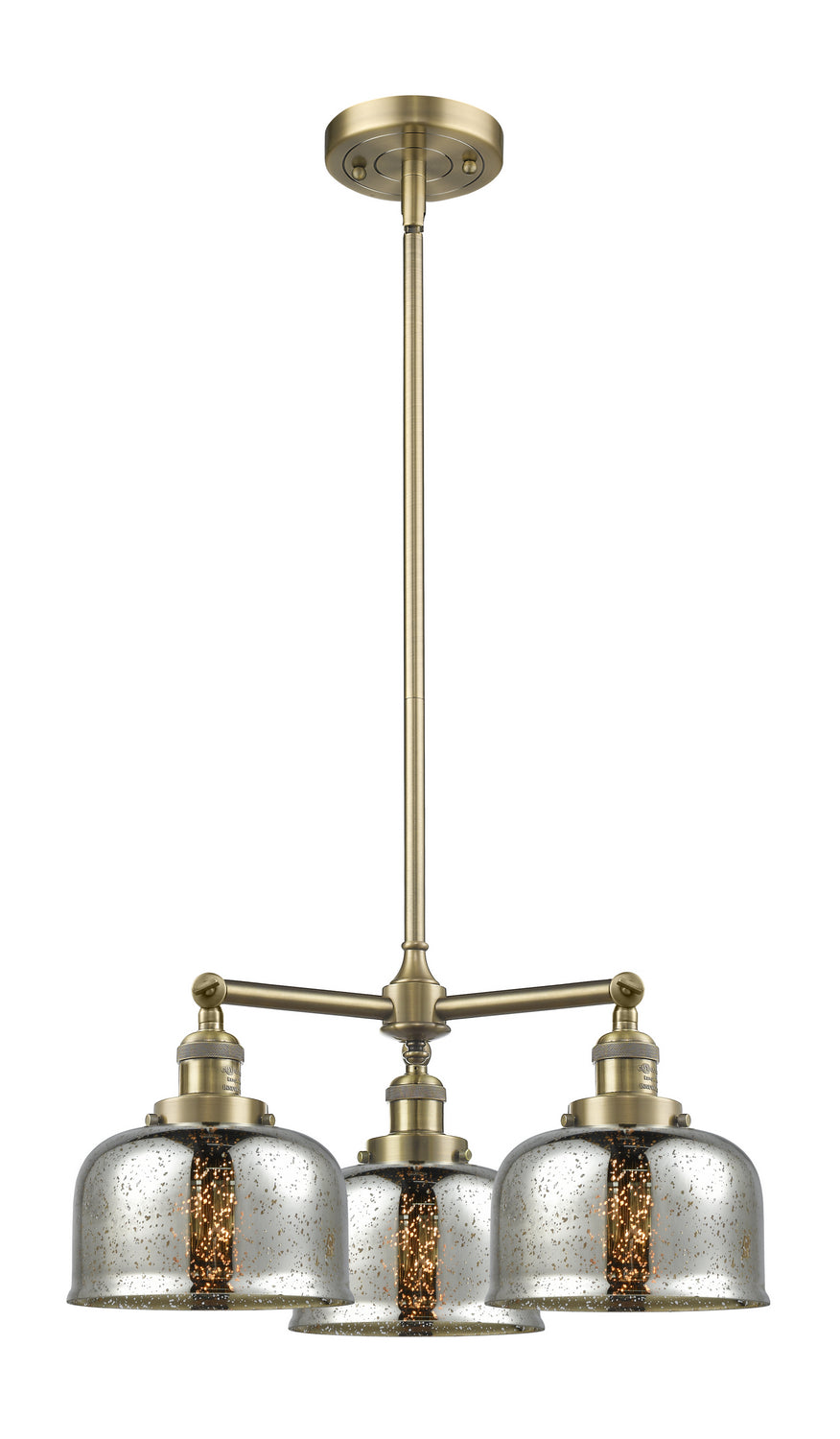 Innovations Franklin Restoration 207-AB-G78 Chandelier Light - Antique Brass