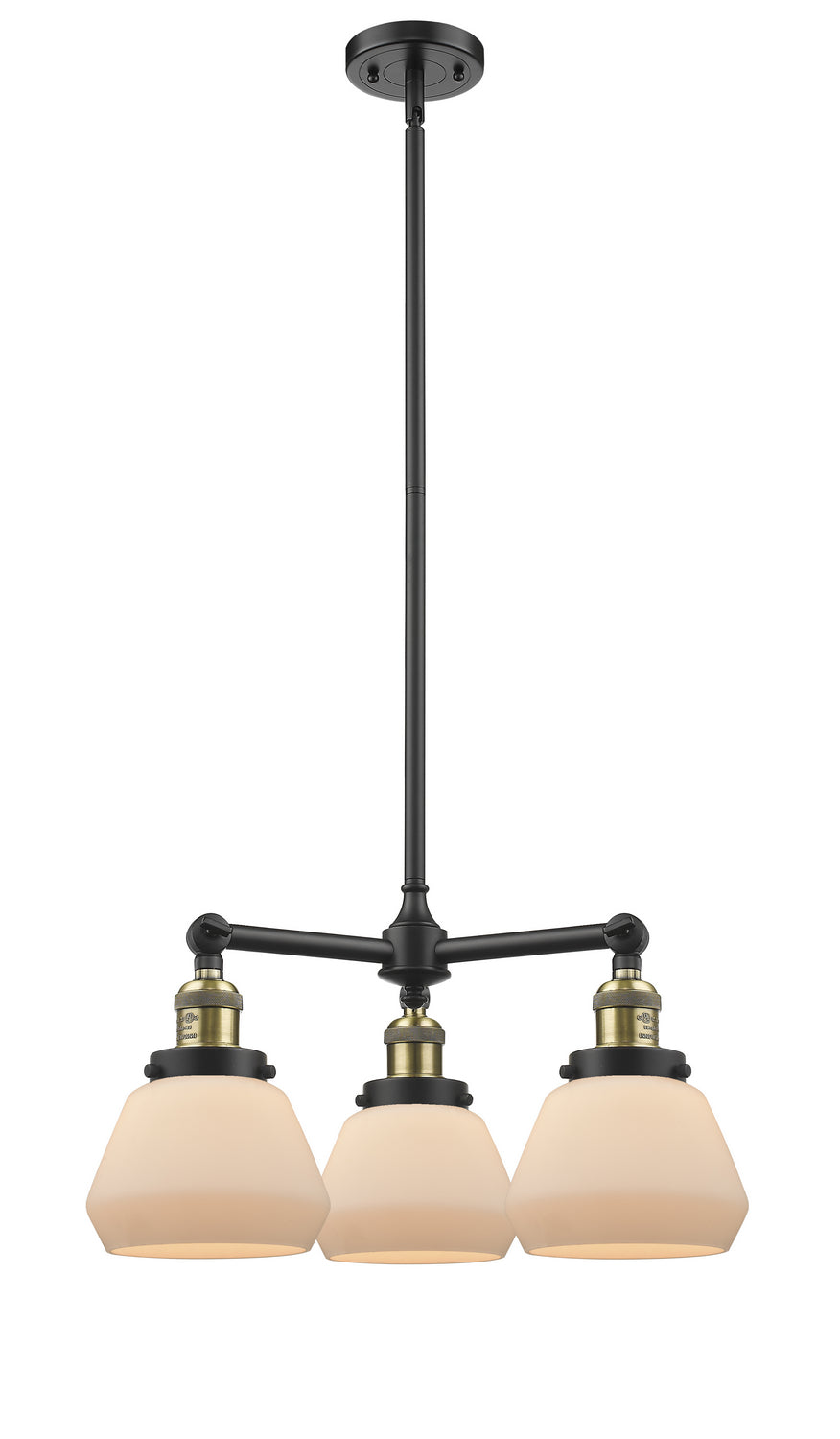Innovations Franklin Restoration 207-BAB-G171-LED Chandelier Light - Black Antique Brass