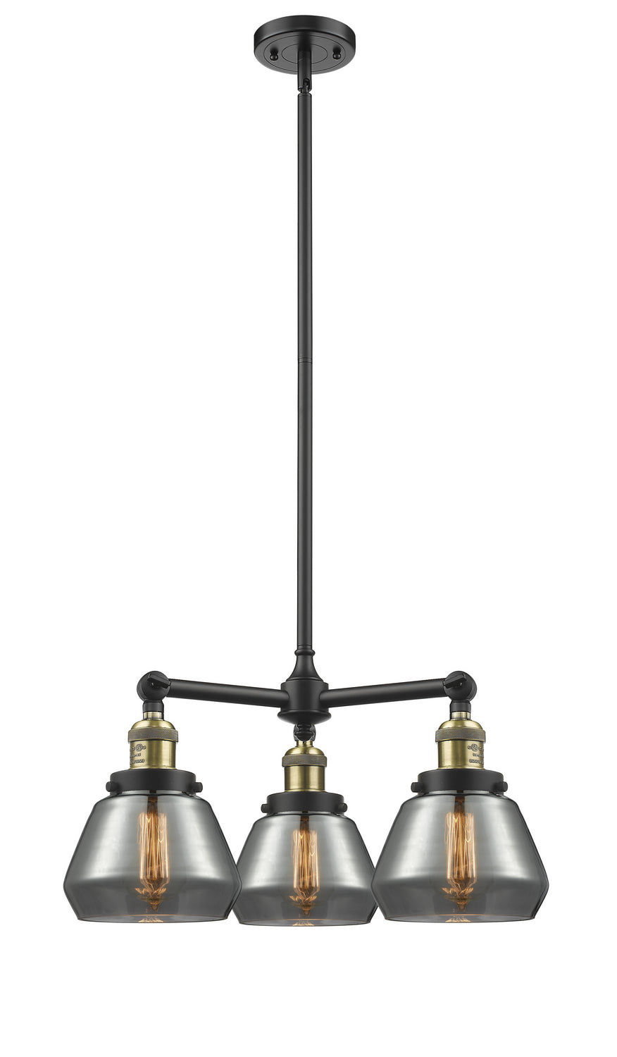 Innovations Franklin Restoration 207-BAB-G173-LED Chandelier Light - Black Antique Brass