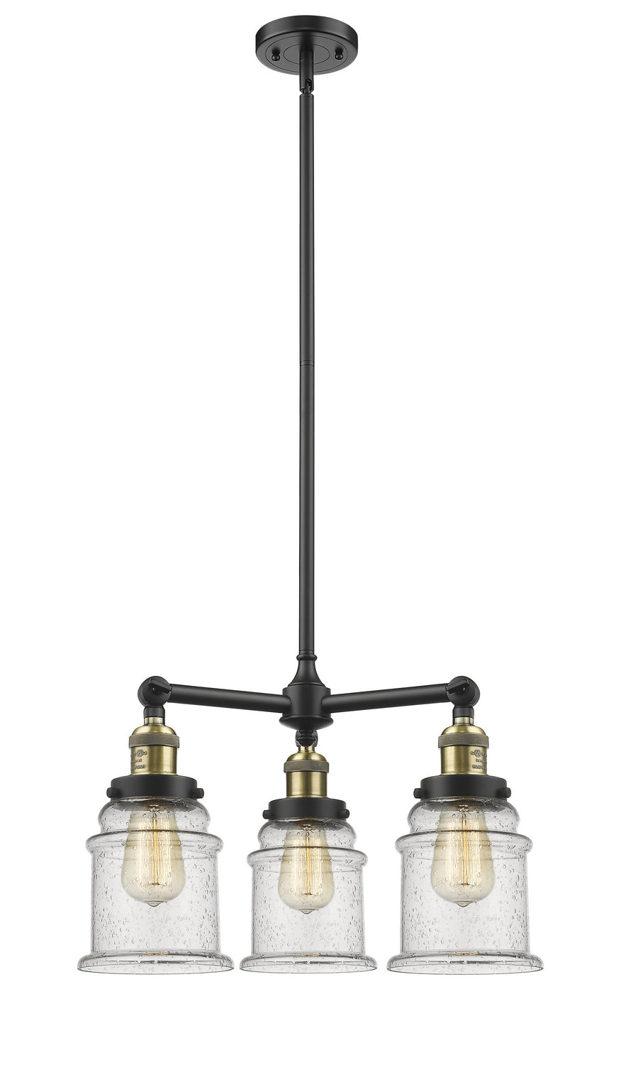 Innovations Franklin Restoration 207-BAB-G184-LED Chandelier Light - Black Antique Brass