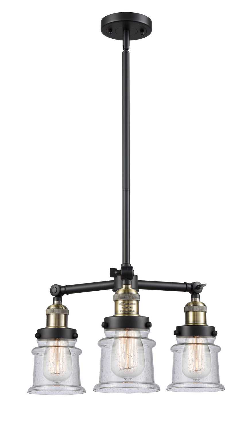 Innovations Franklin Restoration 207-BAB-G184S-LED Chandelier Light - Black Antique Brass