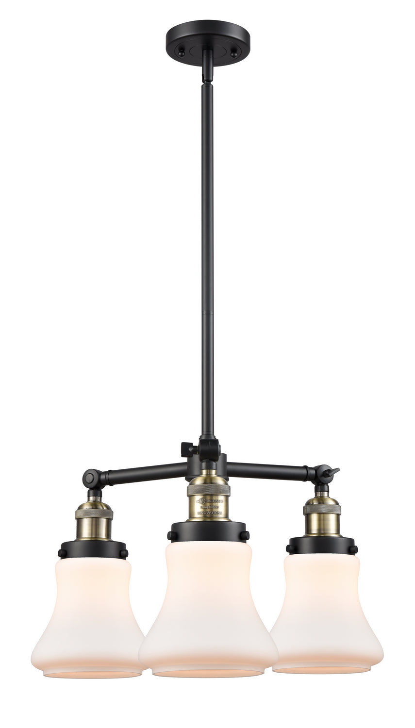Innovations Franklin Restoration 207-BAB-G191-LED Chandelier Light - Black Antique Brass