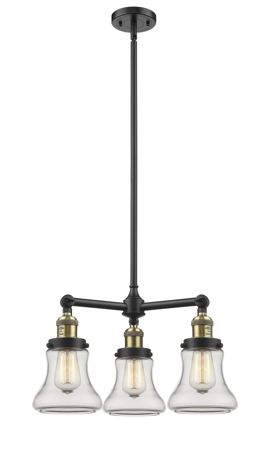 Innovations Franklin Restoration 207-BAB-G192-LED Chandelier Light - Black Antique Brass
