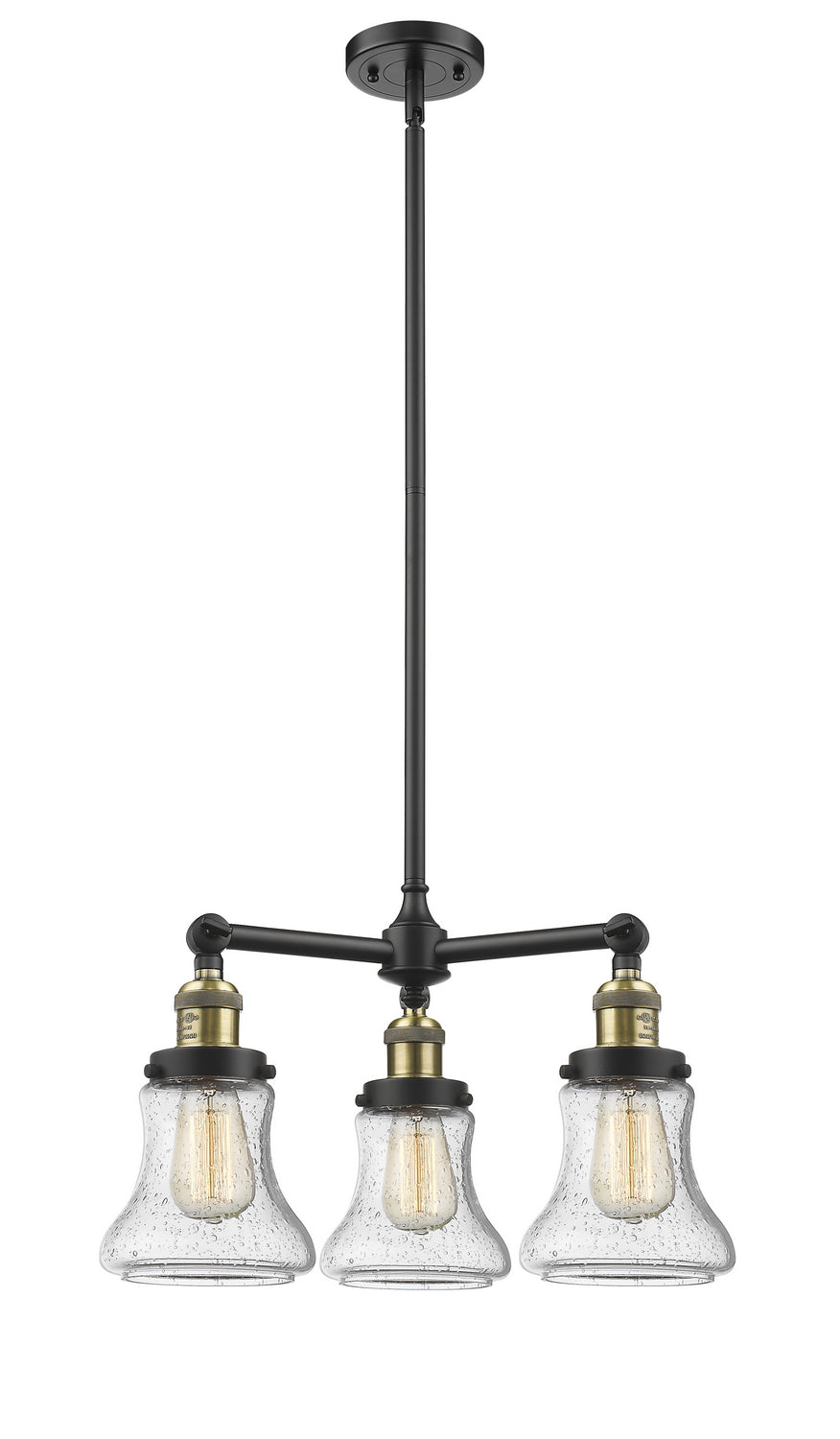 Innovations Franklin Restoration 207-BAB-G194-LED Chandelier Light - Black Antique Brass