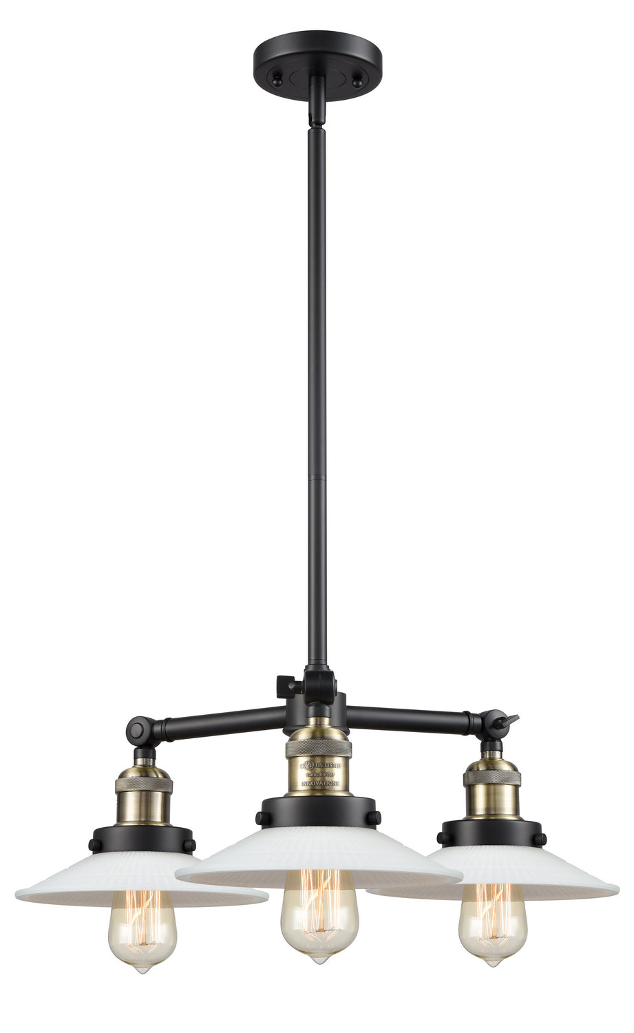 Innovations Franklin Restoration 207-BAB-G1-LED Chandelier Light - Black Antique Brass