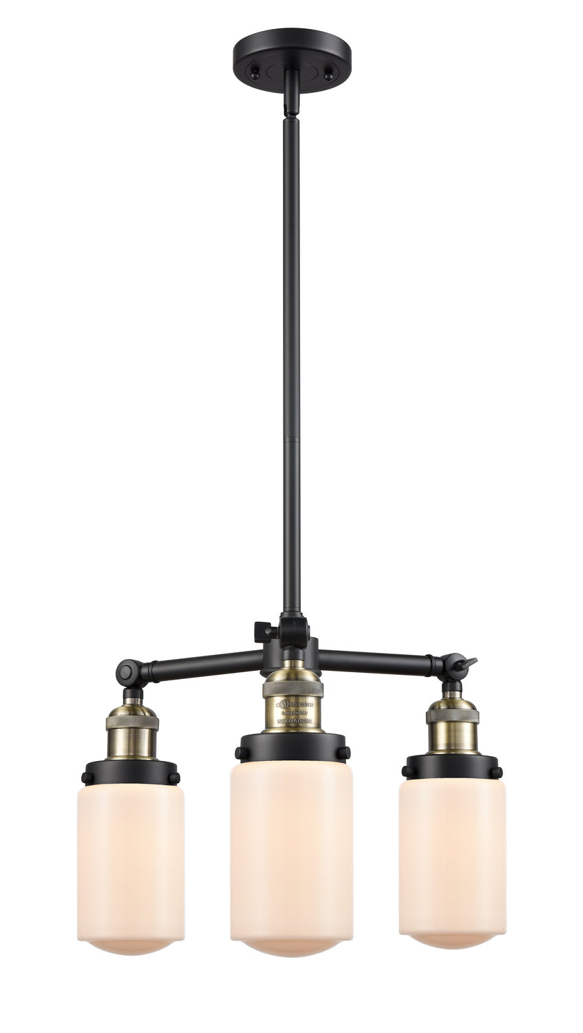 Innovations Franklin Restoration 207-BAB-G311-LED Chandelier Light - Black Antique Brass