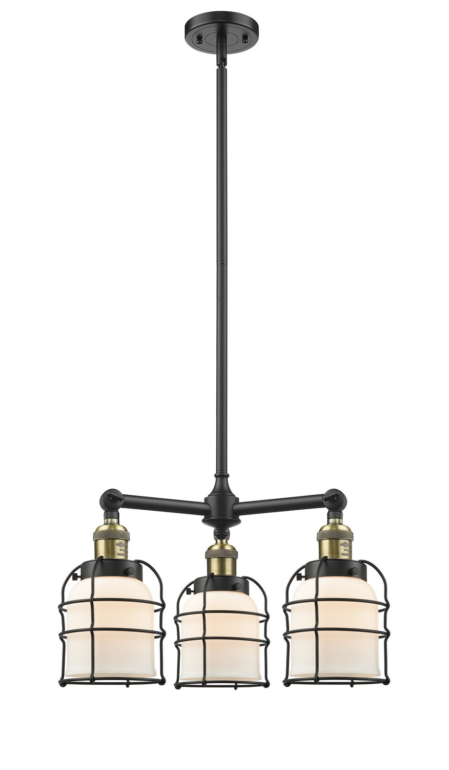 Innovations Franklin Restoration 207-BAB-G51-CE-LED Chandelier Light - Black Antique Brass