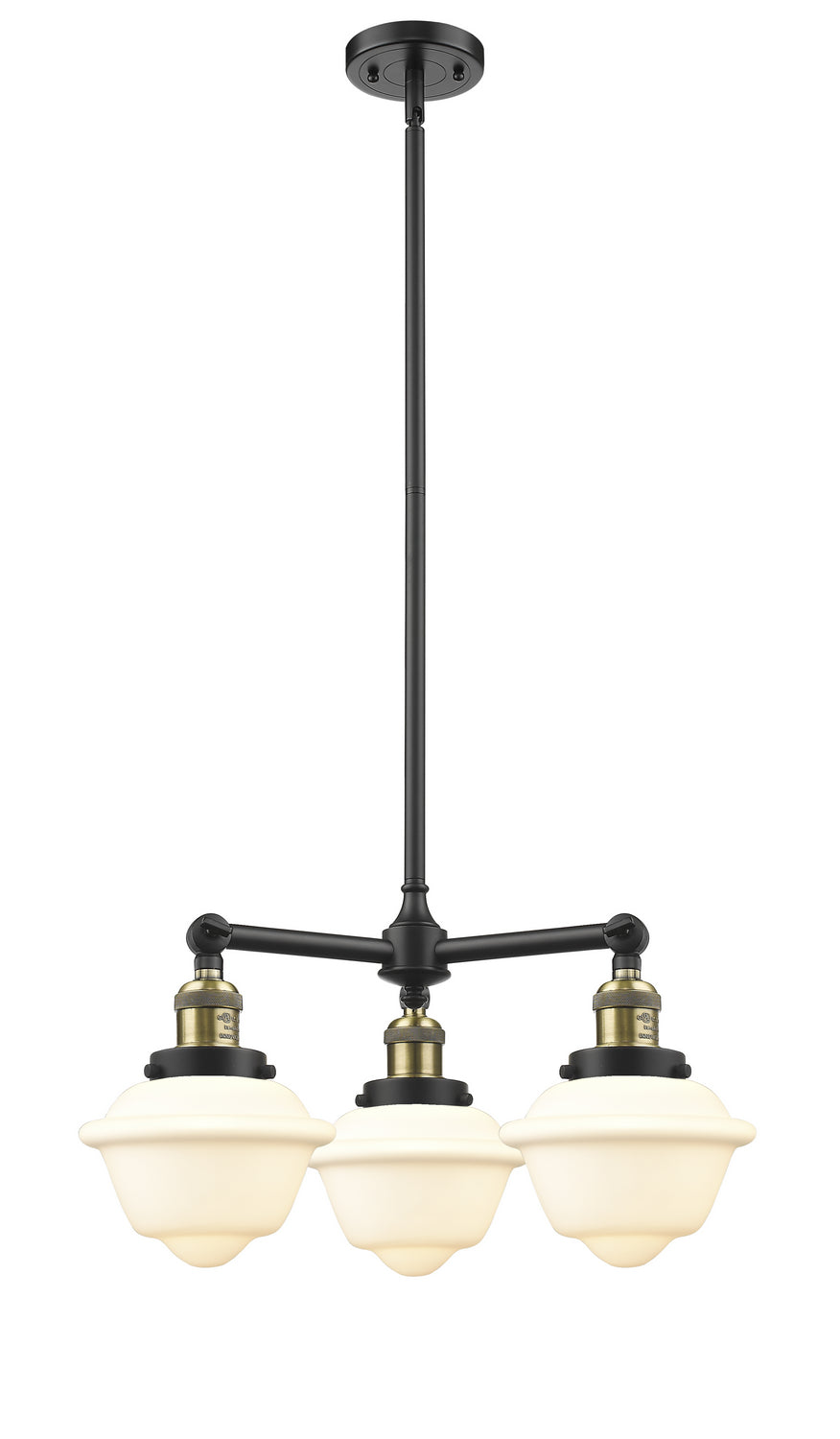 Innovations Franklin Restoration 207-BAB-G531 Chandelier Light - Black Antique Brass