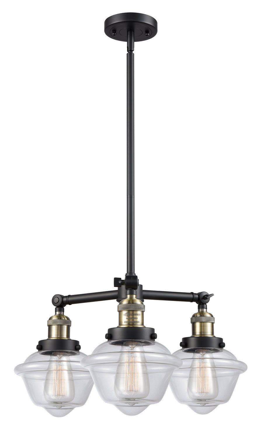 Innovations Franklin Restoration 207-BAB-G532-LED Chandelier Light - Black Antique Brass