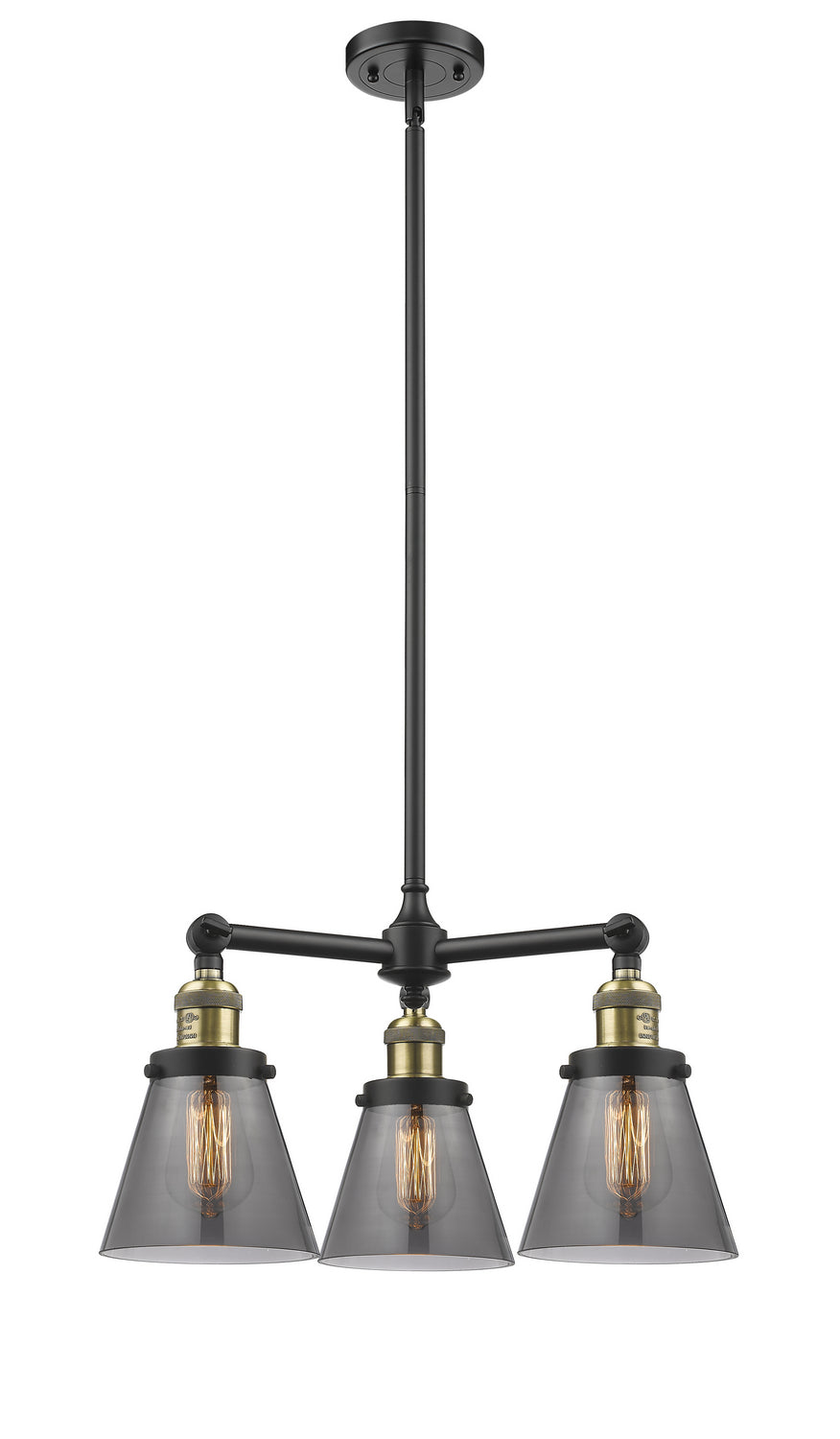 Innovations Franklin Restoration 207-BAB-G63-LED Chandelier Light - Black Antique Brass