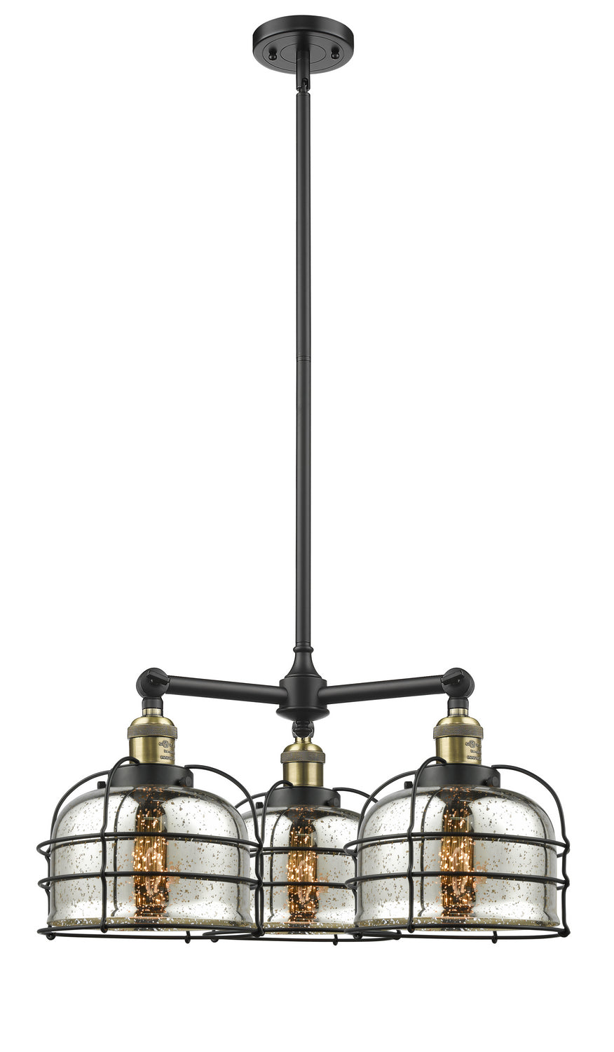Innovations Franklin Restoration 207-BAB-G78-CE Chandelier Light - Black Antique Brass