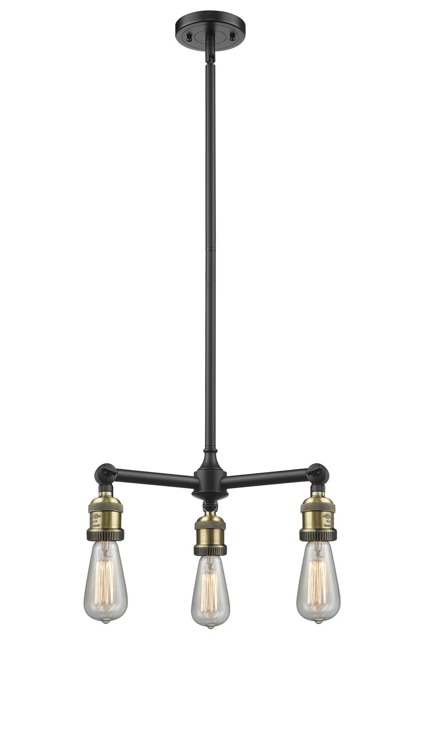 Innovations Franklin Restoration 207-BAB-LED Chandelier Light - Black Antique Brass
