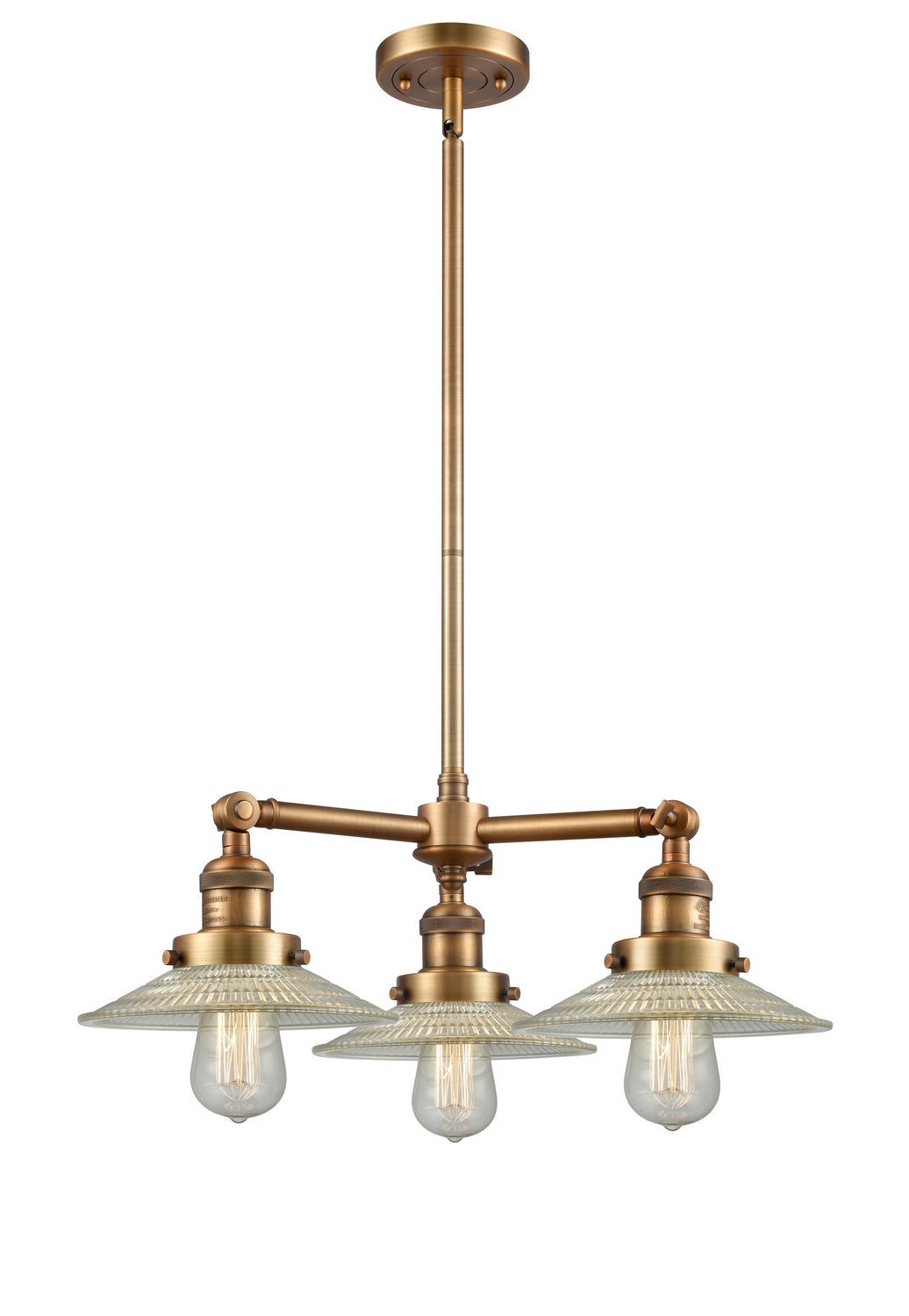 Innovations Franklin Restoration 207-BB-G2-LED Chandelier Light - Brushed Brass